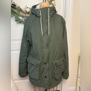 H&M Divided DB Supply No. 1 coat, army/olive green, size medium